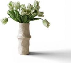 Botane Dirbtinių gėlių puokštė White Small Parrot Tulip