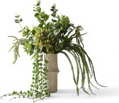 Botane Dirbtinių gėlių puokštė Evergreen