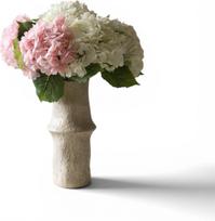 Botane Dirbtinių gėlių puokštė Hydrangea baltai rožinė
