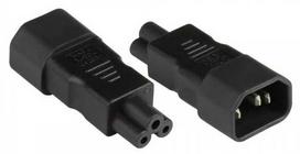 Adapteris AV Alcasa Alcasa PA-1405S maitinimo kištukų adapteris C14 C5 Juodas