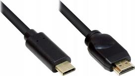 Good Connections Alcasa Alcasa GC-M0104 laidinis adapteris 10 m USB Type-C HDMI A tipo (standartinis) Juodas