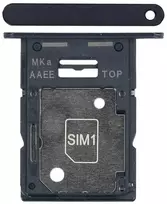 SIM kortelės laikiklis Samsung A155 A15 4G Brave Juodas originalus (service pack)