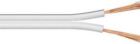 Garsiakalbio kabelis MicroConnect, 2x0,75 mm, 25 m, balta (AUDSPEAKER2-25)