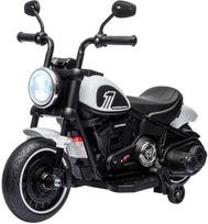 HOMCOM Vaikiškas motociklas Vaikiškas elektrinis motociklas Elektrinė transporto priemonė Vaikiška transporto priemonė su 2 nuimamais mokomaisiais ratais, 3 km/val., skirta 1,5-3 metų vaikams Balta 76 x 42 x 57 cm