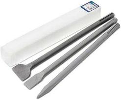Solar Plus Kaltų rinkinys SDS-MAX 1 vnt. smailus kaltas 400 mm, 1 vnt. plokščias kaltas 400x25 mm, 1 vnt. platus kaltas 400x40 mm