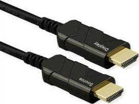 Triton Aktyvus optinis kabelis 8K ROLINE Ultra HDMI, 20 m (Aktyvus optinis UHD HDMI kabelis)