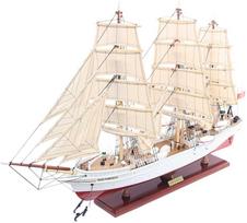 Mirtop Dar Pomorza burlaivio rankų darbo modelis 82 cm – jūrinė dekoracija