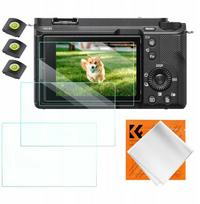 3 vnt. rinkinys K&f 9H stiklo ekrano apsauga Sony ZV-E1, A7 IV, A6700, A7C II / K&f Concept / SKU.2198