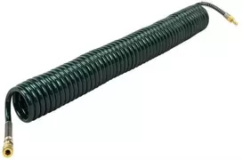 Rockforce Pneumatinė spiralinė žarna PU 14x10mm 15m su greitajungėmis