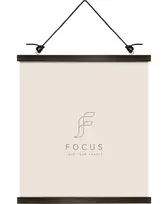Nuotraukų rėmelis Focus magnetinis plakato pakabukas, riešutas, 41 cm