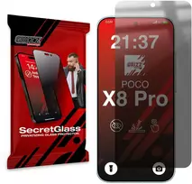 GrizzGlass Matinis privatumo stiklas GrizzGlass SecretGlass, skirtas Xiaomi POCO X8 Pro