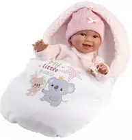 Llorens Lėlė juokiasi Chloe miegmaišyje 38 cm