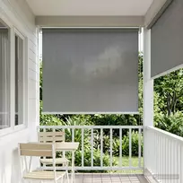 Lauko roletai 90% UV blokavimui Šviesiai pilka 60 x 230 cm HDPE