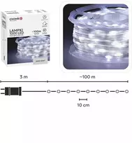 LED švieselių girlianda ant ritės 1000 LED, 100 m, šaltai balta