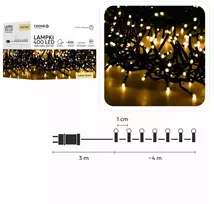 LED girlianda 400 LED, 4 m, šiltai balta