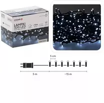 Kalėdinės LED girliandos , 300 LED, šaltai balta šviesa, 15 m
