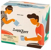 Big-Active Drip Bag Instytut Kawy maltos kavos Kolumbija La Villa GEISHA dėžutė 6x12g