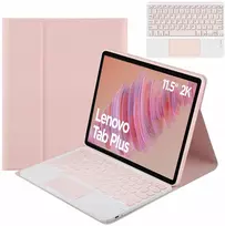 4kom.pl Dėklas su klaviatūra Lenovo Tab Plus 11.5 - apsauginis su stovu, prieiga prie prievadų ir mygtukų