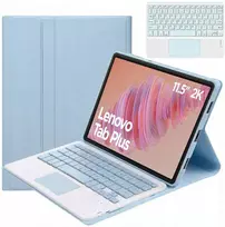 4kom.pl Dėklas su klaviatūra Lenovo Tab Plus 11.5 - apsauginis su stovu, prieiga prie prievadų ir mygtukų