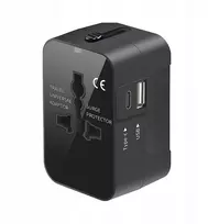 EcoBox įkroviklis Maitinimo adapteris visam pasauliui 6A + 230V įkroviklis juodas 100–250 V AC 100–250 V AC, 50–60 Hz (Ecobox)