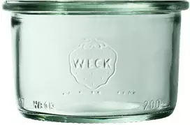 Weck Stiklainis 200 ml, mini stiklainis konservavimui, 12 vnt. (WEK-751-80)