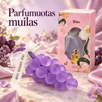 Kvapnus violetinės vynuogių kekės formos muilas su virvele TR2267C