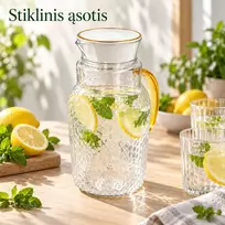 Plastikinis asotis su dangčiu ir rankena 1600 ml TR2359