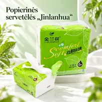 Ištraukiamos veido servetėlės „Jinlanhua“, 6 pakeliai