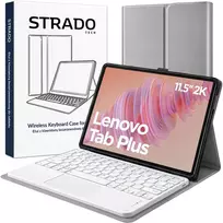 Strado-Tech dėklas su klaviatūra Lenovo Tab Plus 11.5'' TB351FU 2024 pilkas apsauginis