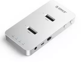 Orico diskų klonavimo doko stotelė, 2x M.2 NVMe/SATA, USB-C 20Gbps (M220-C-EU-SV-BP)