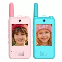 Ekids Vaizdo racija Redleaf walkie-talkie XJ18 – mėlyna, rožinė