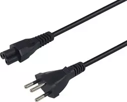 Maitinimo kabelis Equip T12 -> C5 lizdas/kištukas juodas 5.00m PVC (112232)