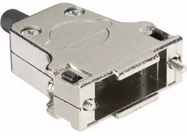Alco HARTING 09 67 025 0344 09670250344 D-SUB korpusas, polių skaičius: 25, metalinis, 180°, sidabrinis, 1 vnt.
