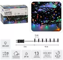 LED girlianda, 100 LED, 8 m, spalvota