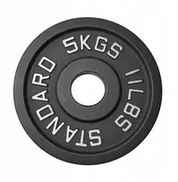 Kubisport Olimpinis svarmens diskas ketaus tvirtas 5kg 50 mm (Kub_05-CWSPE5)
