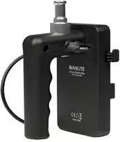 Nanlite V-mount akumuliatoriaus rankena su DC jungtimi (BT-BG-V)