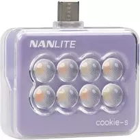 Žiedinė lempa Nanlite LED Selfie Light Levandų spalvos (COOKIE-S)