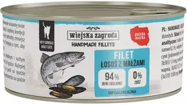Wiejska Zagroda Konservai katei Handmade fillets Lašiša su moliuskais (suaugusiems) 70g