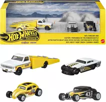 Hot Wheels Premium 4 transporto priemonių rinkinys Mooneyes