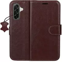 Telforceone Smart Luxe odinis dėklas Samsung Galaxy S25 FE / S26 FE rudas