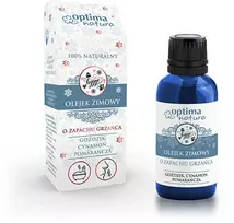 Optima Natura Žieminis eterinis aliejus Natūralus aliejus (apelsinas, gvazdikėlis, cinamonas), 20 ml