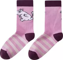 REIMA Moomin Randig kojinės vaikams – Pilkas Rožinė
