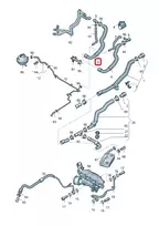 Vag Schlauch Volkswagen Tiguan 5N 2008-2018 Originalus 5N0122157AH