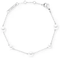 Daniel Wellington Plieninė apyrankė su Swarovski perlais Pearl Step DW00402106