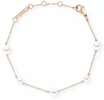 Daniel Wellington Auksu padengta apyrankė su Swarovski perlais Pearl Step DW00402108