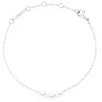 Daniel Wellington Elegantiška apyrankė su Swarovski perlais Pearl Trio DW00402103