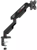 ULTRADESK SWORD Vienas reguliuojamas monitoriaus laikiklis, juodas, 12KG, 17"-40"