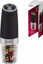 Prieskonių malūnėlis Botti Elektrinis gravitacinis druskos ir pipirų malūnėlis Botti Electronic Sorento juodas
