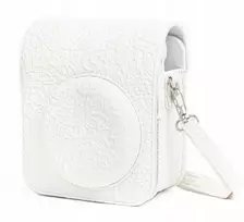 Dėklas LoveInstant Futerał Dėklas Dėklas Krepšys Osłona Case Do Fuji Fujifilm Instax Mini 12 / Haft Baltas (SB12282)