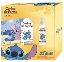 Corine de Farme Dovanų rinkinys vaikams STITCH (Żel pod prysznic 300ml + Vanduo perfumowana 150ml + ręcznik) (103427)
